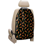 Black Carrot Pattern Print Car Seat Organizers