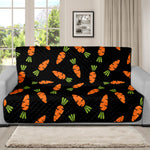 Black Carrot Pattern Print Futon Protector