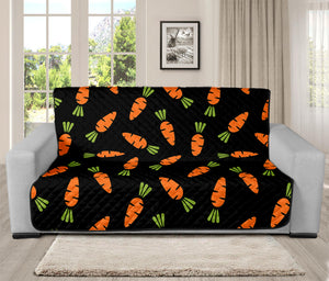 Black Carrot Pattern Print Futon Protector