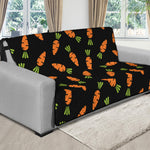 Black Carrot Pattern Print Futon Protector