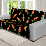 Black Carrot Pattern Print Futon Protector