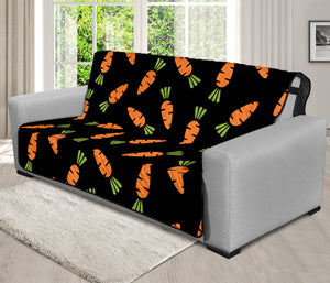 Black Carrot Pattern Print Futon Protector