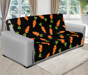 Black Carrot Pattern Print Futon Protector