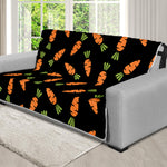 Black Carrot Pattern Print Futon Protector