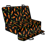 Black Carrot Pattern Print Pet Car Back Seat Cover