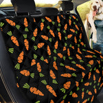 Black Carrot Pattern Print Pet Car Back Seat Cover