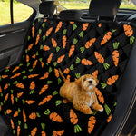 Black Carrot Pattern Print Pet Car Back Seat Cover