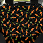 Black Carrot Pattern Print Pet Car Back Seat Cover