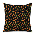 Black Carrot Pattern Print Pillow Cover