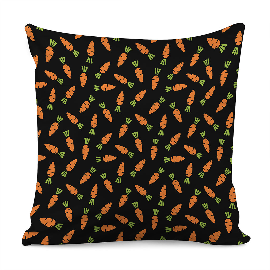 Black Carrot Pattern Print Pillow Cover