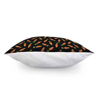 Black Carrot Pattern Print Pillow Cover