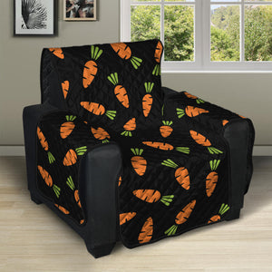 Black Carrot Pattern Print Recliner Protector