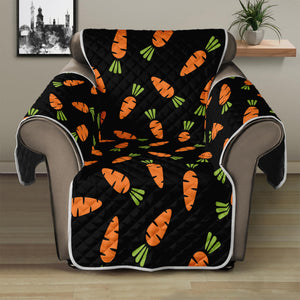 Black Carrot Pattern Print Recliner Protector