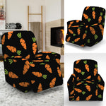 Black Carrot Pattern Print Recliner Slipcover