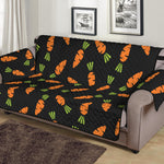 Black Carrot Pattern Print Sofa Protector