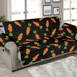 Black Carrot Pattern Print Sofa Protector