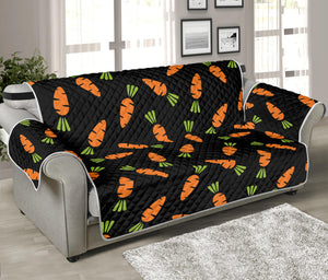 Black Carrot Pattern Print Sofa Protector