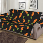 Black Carrot Pattern Print Sofa Protector