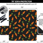 Black Carrot Pattern Print Sofa Protector