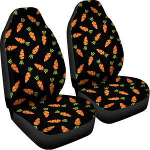 Black Carrot Pattern Print Universal Fit Car Seat Covers