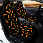 Black Carrot Pattern Print Universal Fit Car Seat Covers