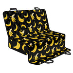 Black Cartoon Banana Pattern Print Pet Car Back Seat Cover