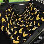 Black Cartoon Banana Pattern Print Pet Car Back Seat Cover