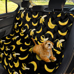 Black Cartoon Banana Pattern Print Pet Car Back Seat Cover