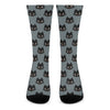 Black Cat Knitted Pattern Print Crew Socks