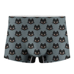 Black Cat Knitted Pattern Print Men's Boxer Briefs