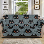 Black Cat Knitted Pattern Print Sofa Protector