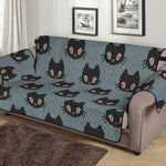 Black Cat Knitted Pattern Print Sofa Protector