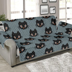 Black Cat Knitted Pattern Print Sofa Protector