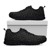 Black Celtic Symbol Pattern Print Black Sneakers