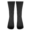 Black Celtic Symbol Pattern Print Crew Socks