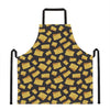 Black Cheese And Holes Pattern Print Apron