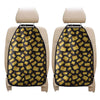 Black Cheese And Holes Pattern Print Car Seat Organizers