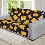 Black Cheese And Holes Pattern Print Futon Protector