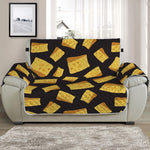 Black Cheese And Holes Pattern Print Half Sofa Protector