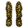 Black Cheese And Holes Pattern Print Muay Thai Shin Guard