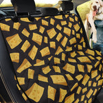 Black Cheese And Holes Pattern Print Pet Car Back Seat Cover