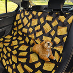 Black Cheese And Holes Pattern Print Pet Car Back Seat Cover