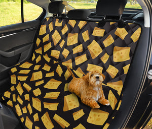 Black Cheese And Holes Pattern Print Pet Car Back Seat Cover