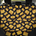 Black Cheese And Holes Pattern Print Pet Car Back Seat Cover