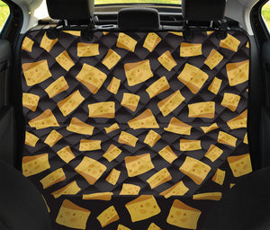 Black Cheese And Holes Pattern Print Pet Car Back Seat Cover