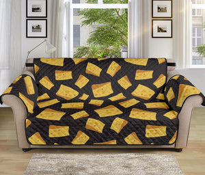 Black Cheese And Holes Pattern Print Sofa Protector