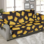 Black Cheese And Holes Pattern Print Sofa Protector