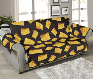 Black Cheese And Holes Pattern Print Sofa Protector