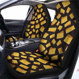 Black Cheese And Holes Pattern Print Universal Fit Car Seat Covers