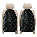 Black Cheshire Cat Pattern Print Car Seat Organizers